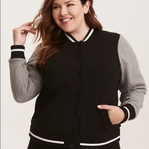 TORRID Button Up Varsity Jacket
